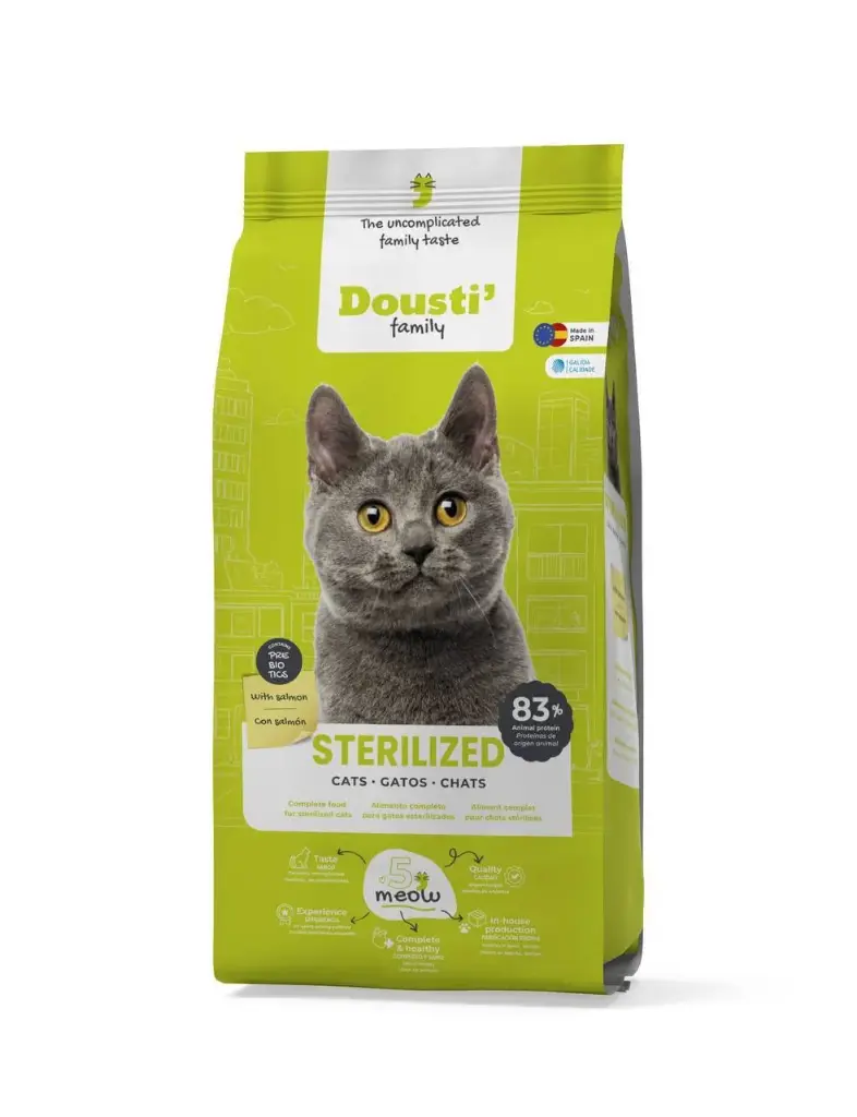 - Dousti Family Cat Dry Food Sterilized 3kg