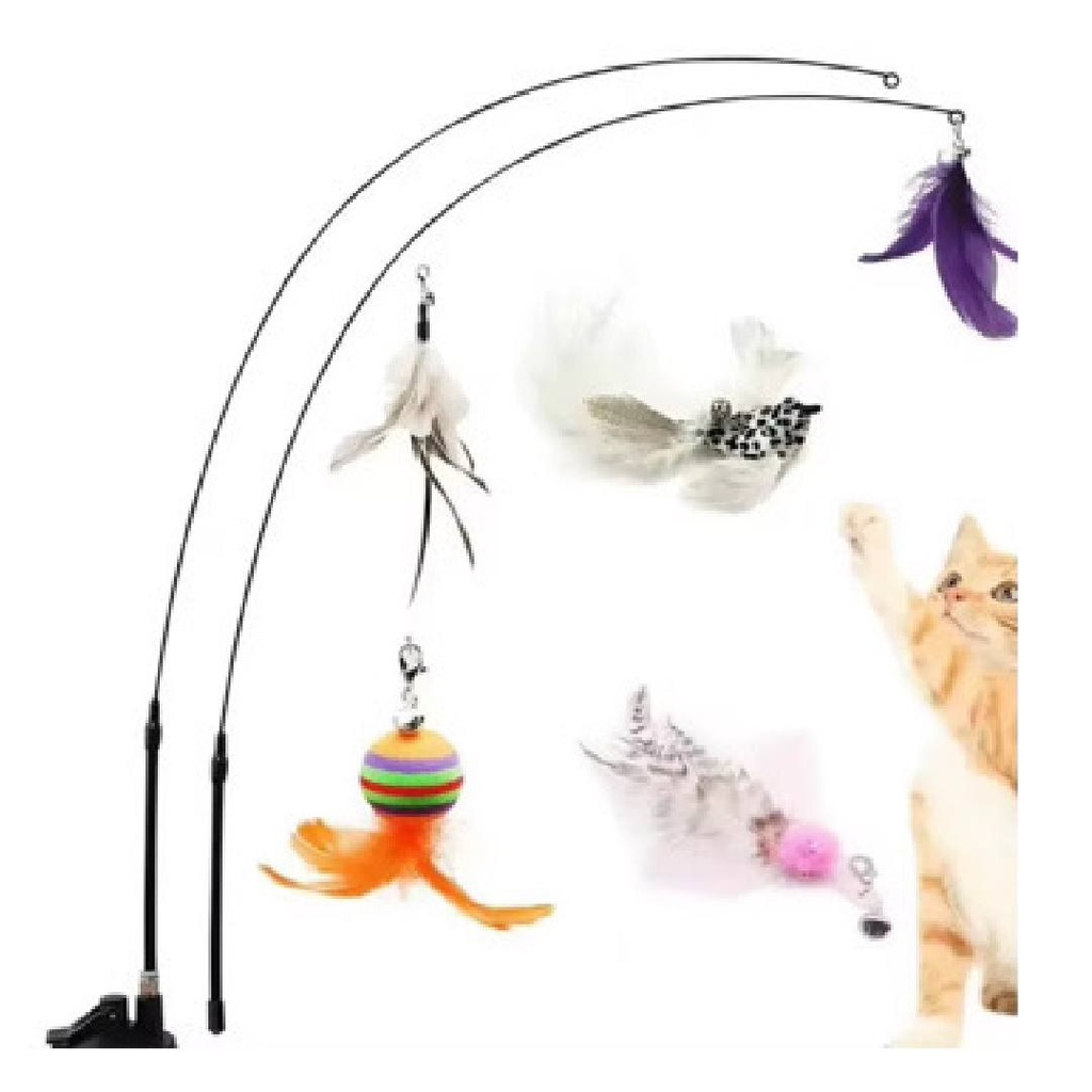 - Cat Toy With 5pcs Replacement New