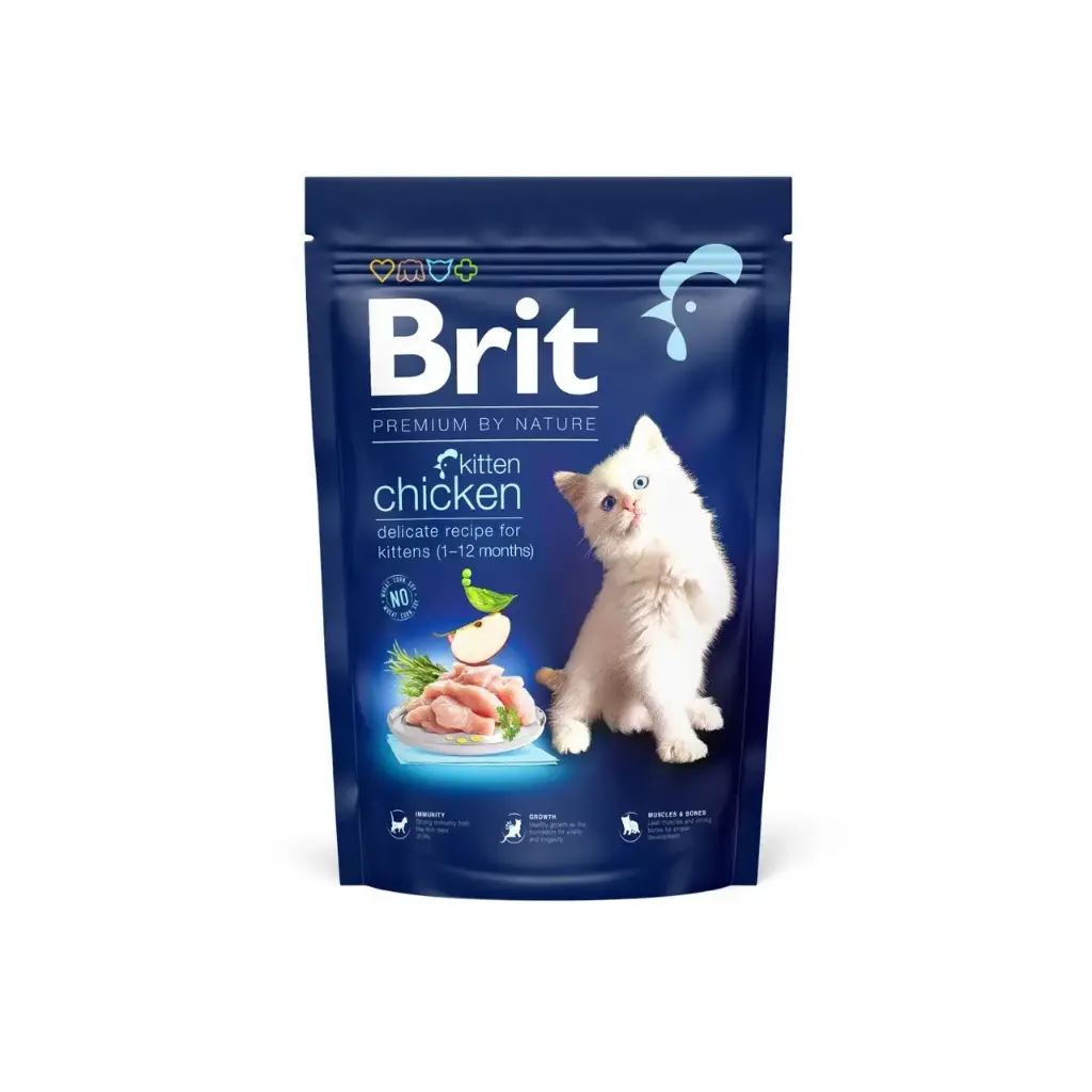 - Brit Premium By Nature Dry Cat Food Chicken For Kitten 300g