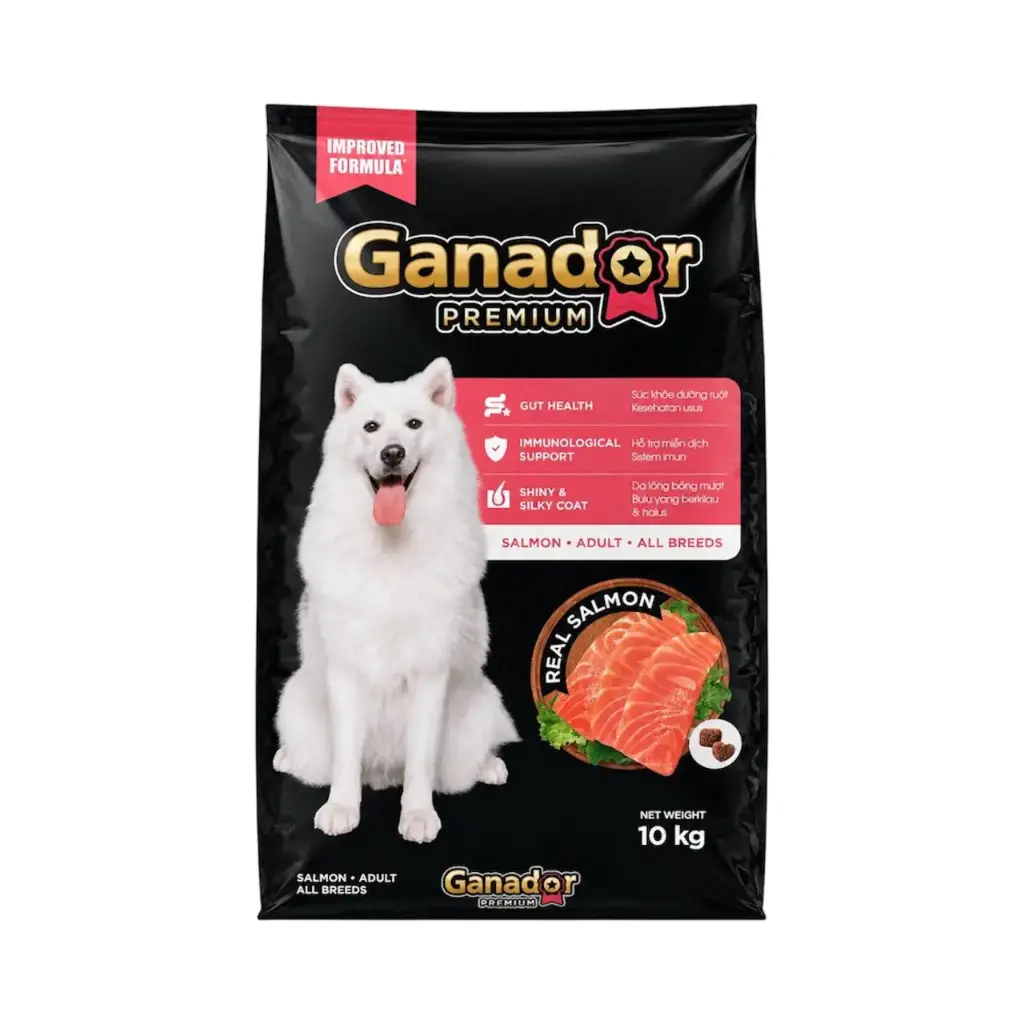 - Ganador Dry Dog Food 10Kg Adult Salmon