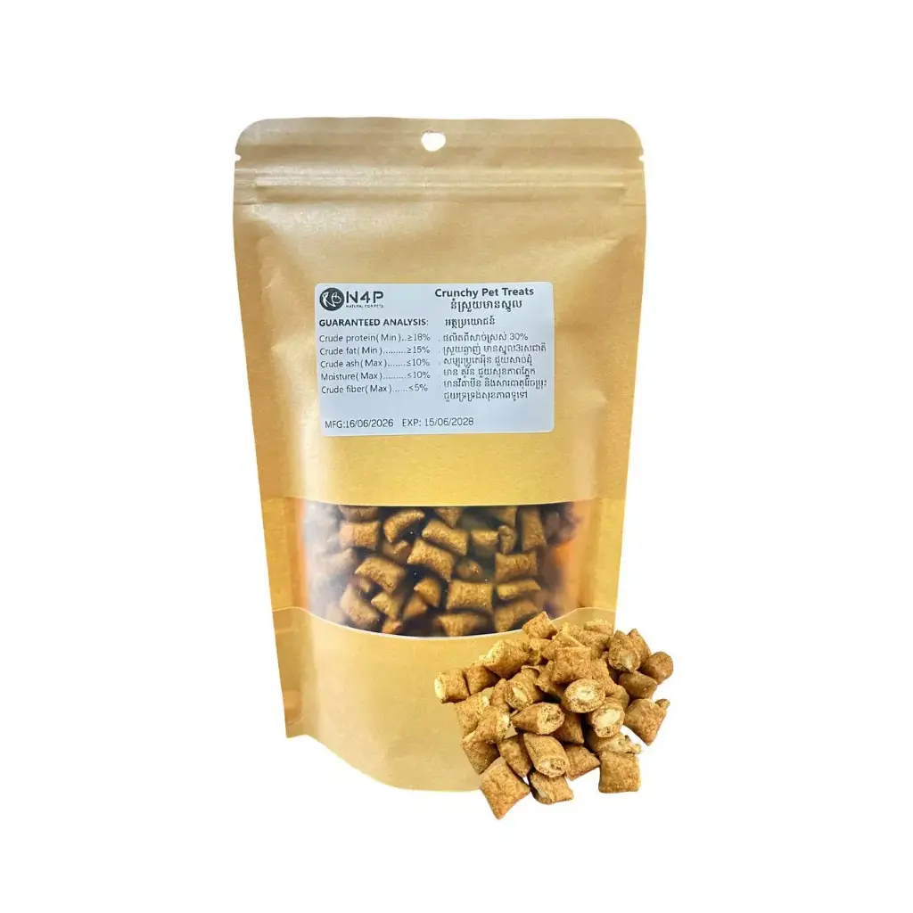 - N4P Pets Treat Crunchy Bites-Goat Mlik Flavor 200g