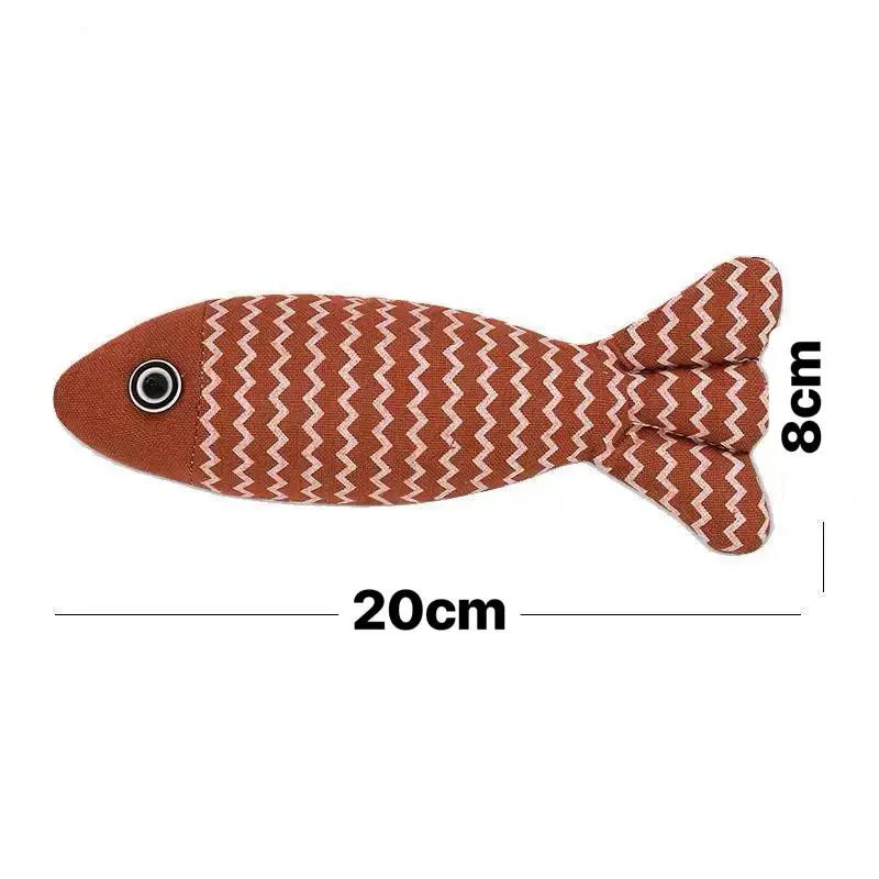 - Cat Toy Fish Brown