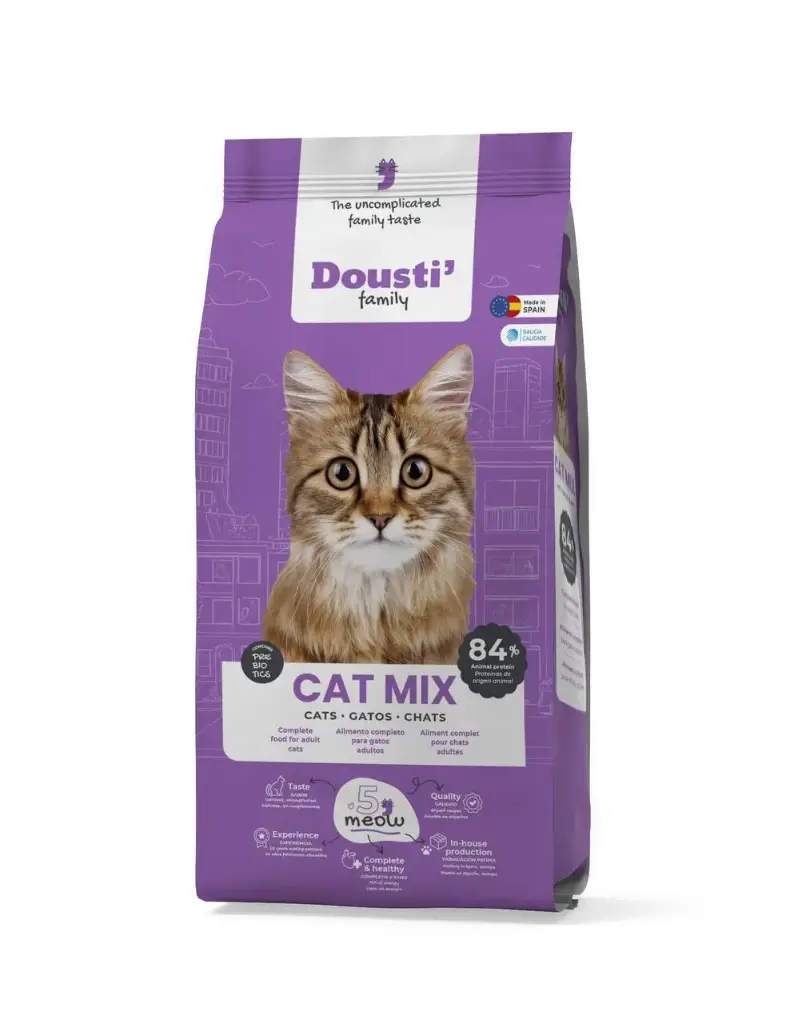 - Dousti Family Cat Dry Food Mix Flavors 3kg