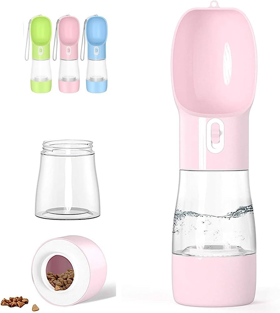 - Pet Travel Bottle 26x7.3CM ដបទឹក+ចំណី