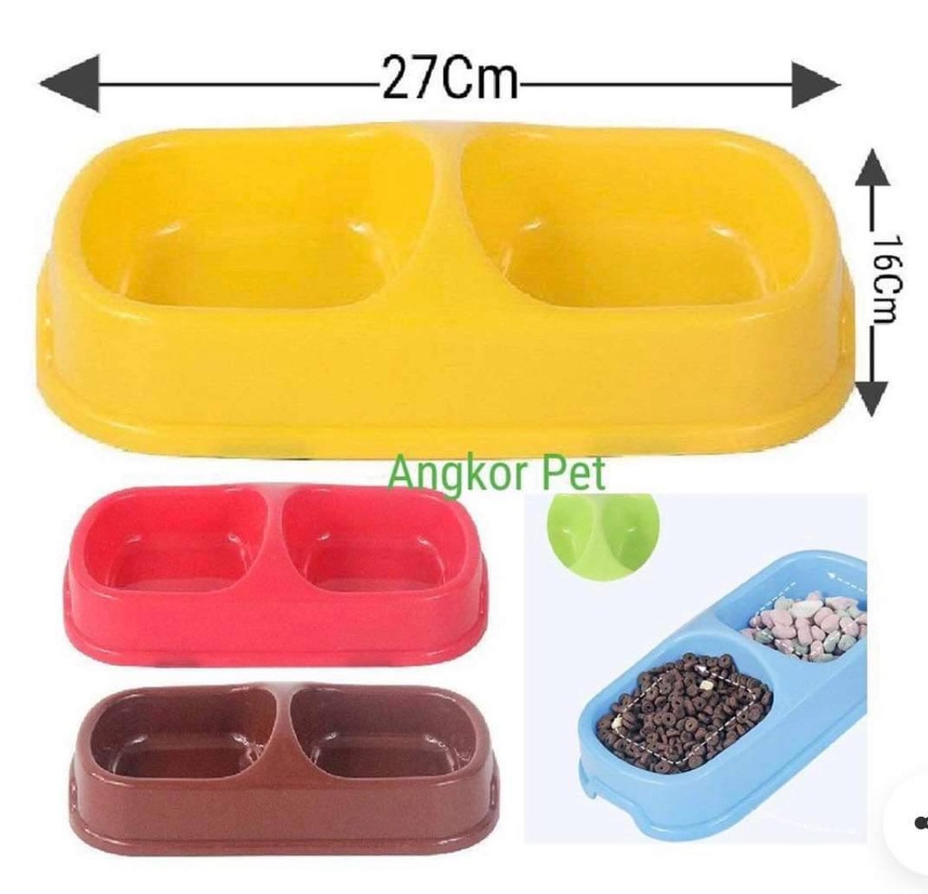 - ចានជ័រភ្លោះធំ Bowl 27cmx16cm