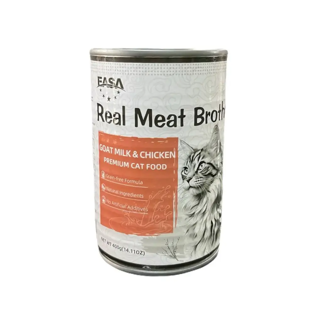 - EASA Can Real Meat Broth Cat Food 400g