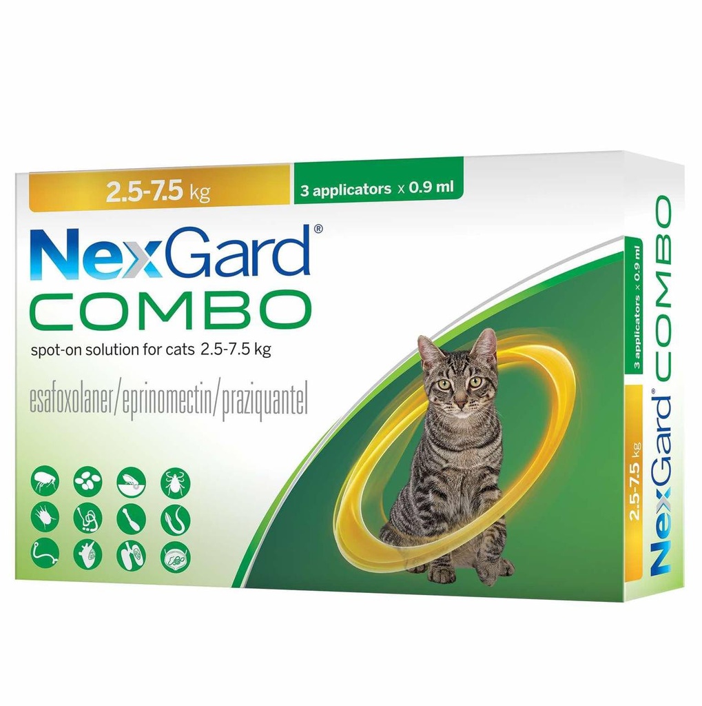 -Nexgard Combo 2.5-7.5Kg