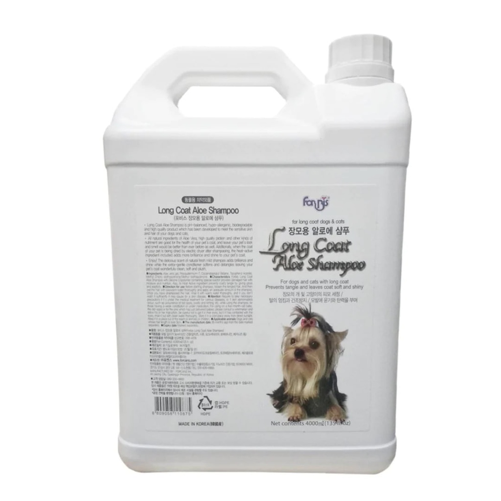 - Long Coat  Aloe Dog Shampoo 4L
