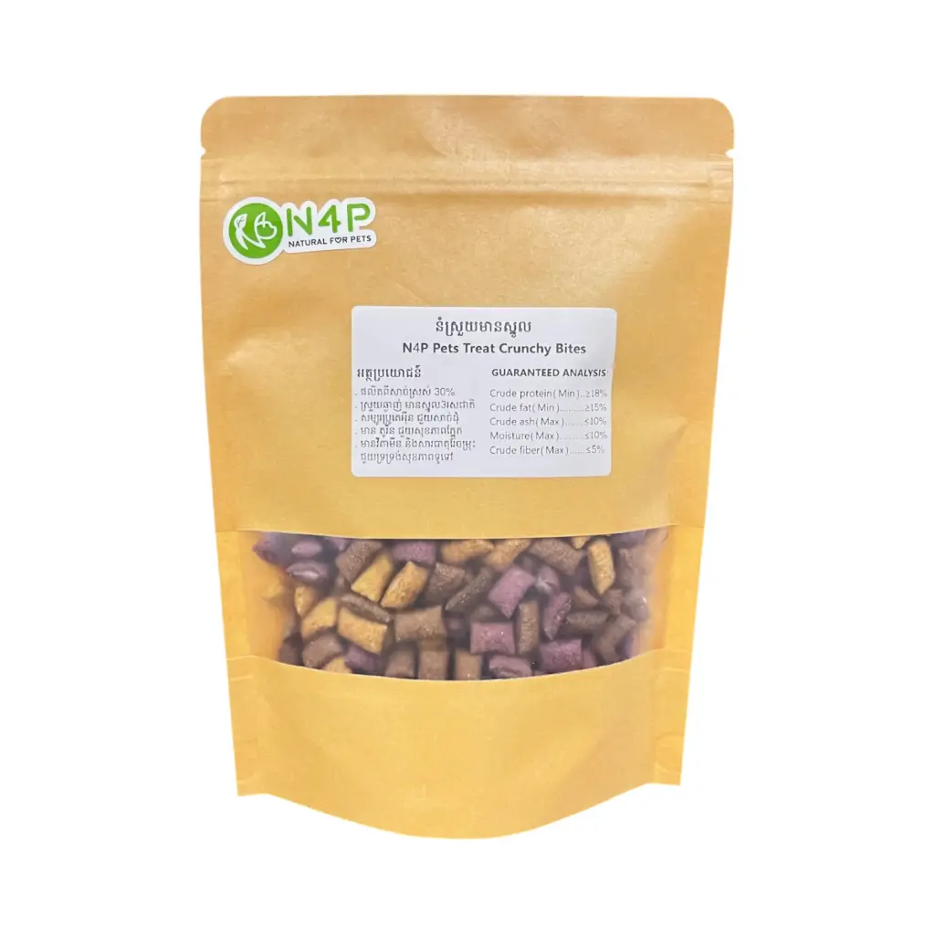 - N4P Pets Treat Crunchy Bites-Mix Flavor 200g