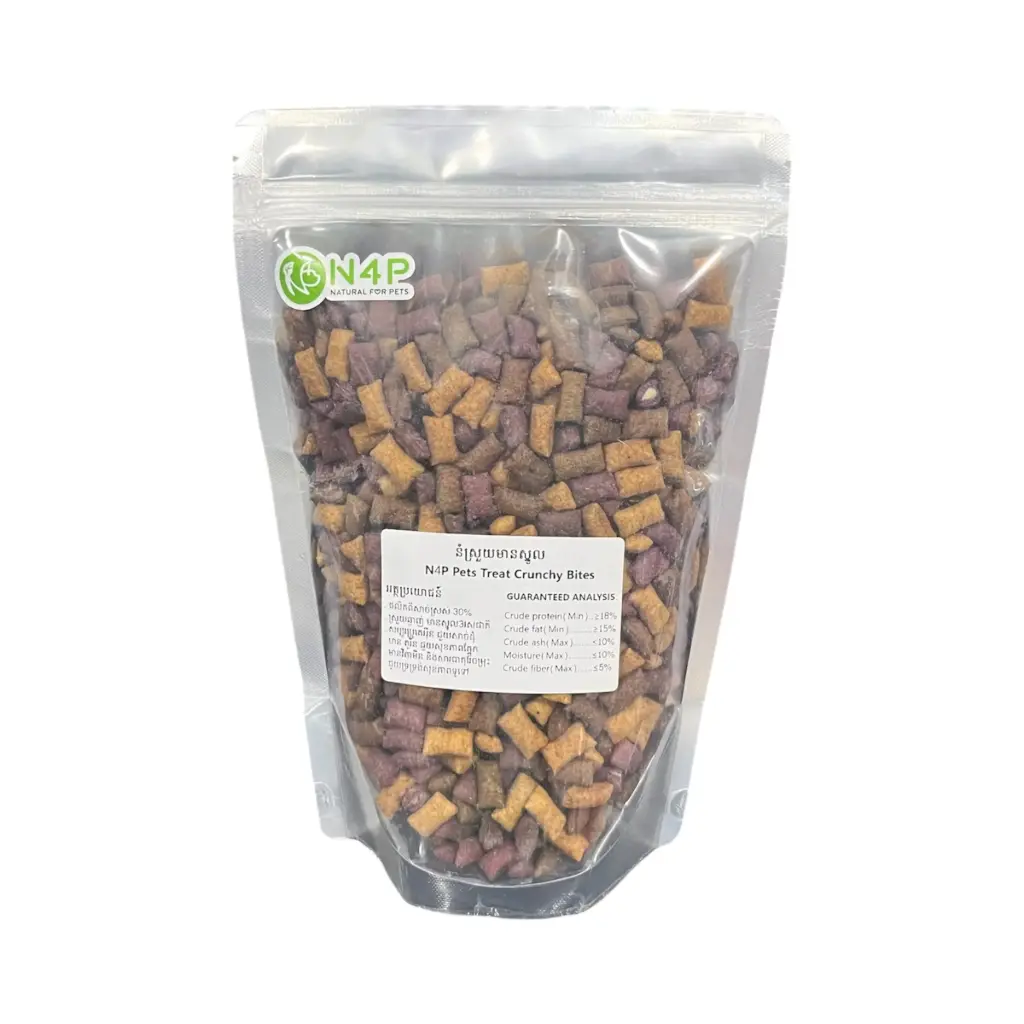 - N4P Pets Treat Crunchy Bites-Mix Flavor 500g