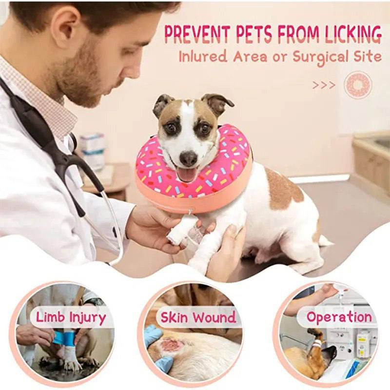 - Soft Round Pet Collar Protective Size S "1.5-2.5kg"