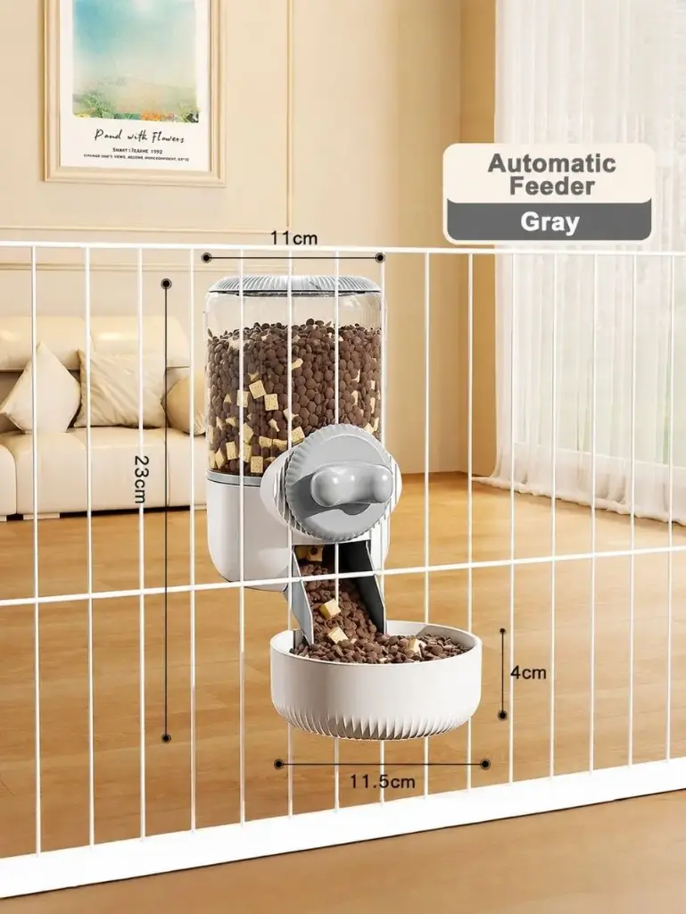 - Pet Cage Auto Refill Feeder 23x11x11.5CM ដាក់ចំណីជាប់ទ្រុង