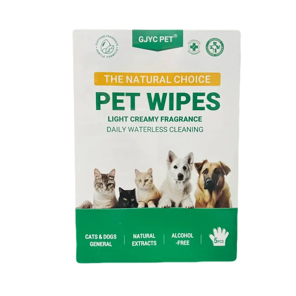 - Pet Glove Wipe 5PCS ស្រោមដៃសំអាតរោម