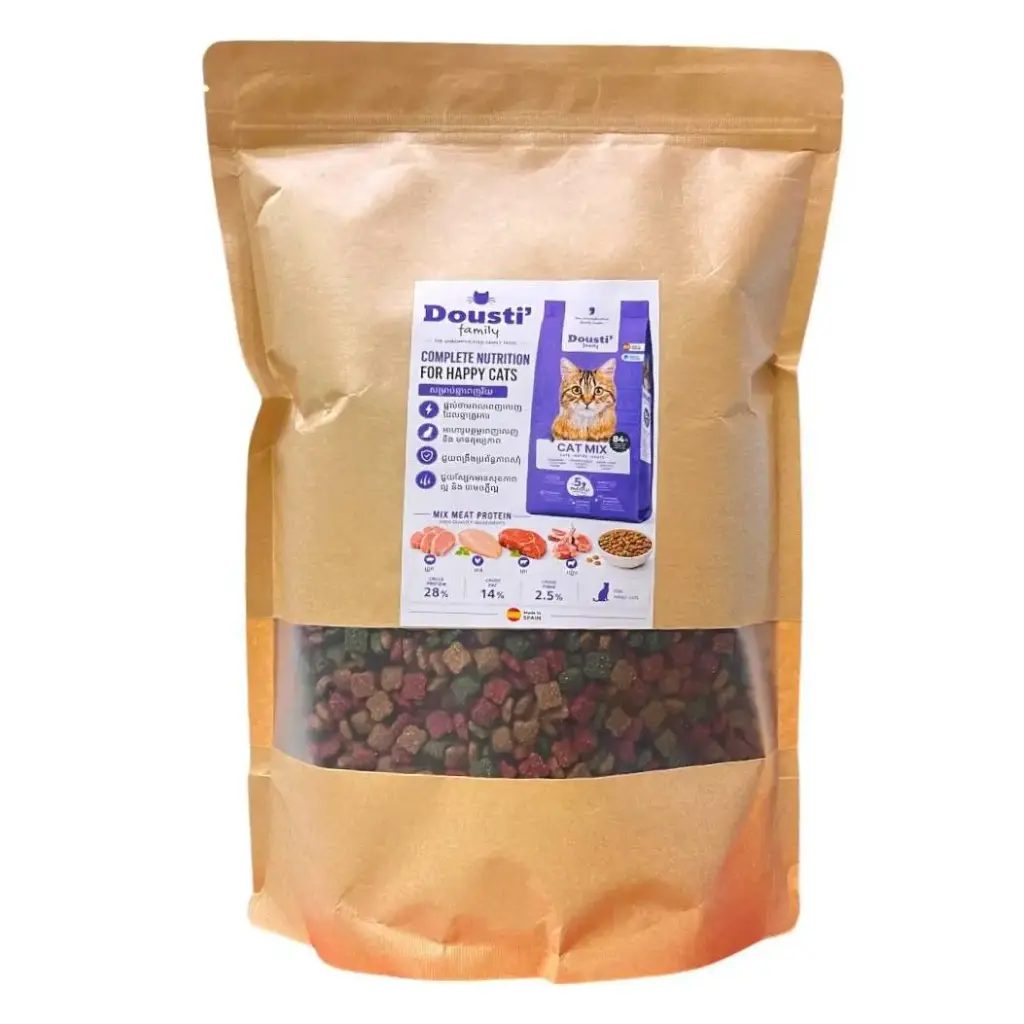 - Dousti Family Cat Dry Food Mix Flavors 2kg