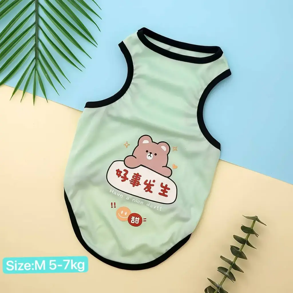 - T-Shirt អាវយឺតចម្រុះពណ៌ M (5-7kg)