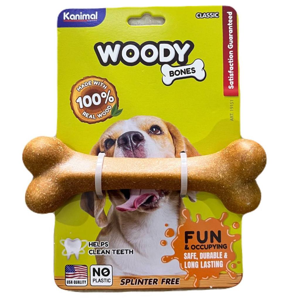 - Kanimal Dog Toy Woody Bone 13.5x6.1cm