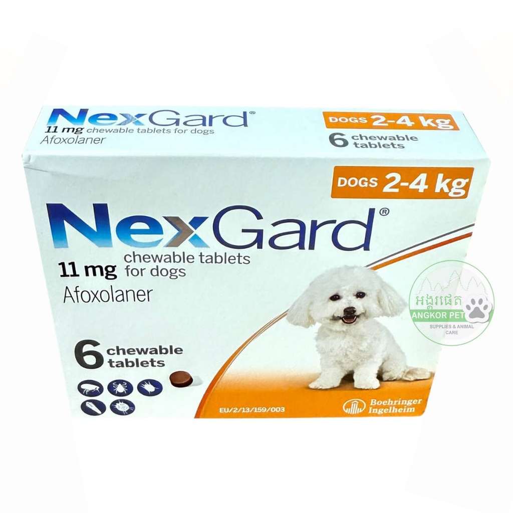 - Nexgard Dog 2-4kg (1box=6tablets)