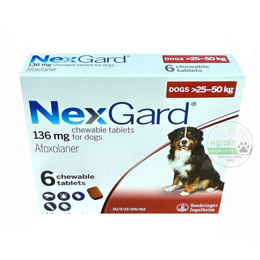 - Nexgard Dog 25-50kg (1box=6tablets)