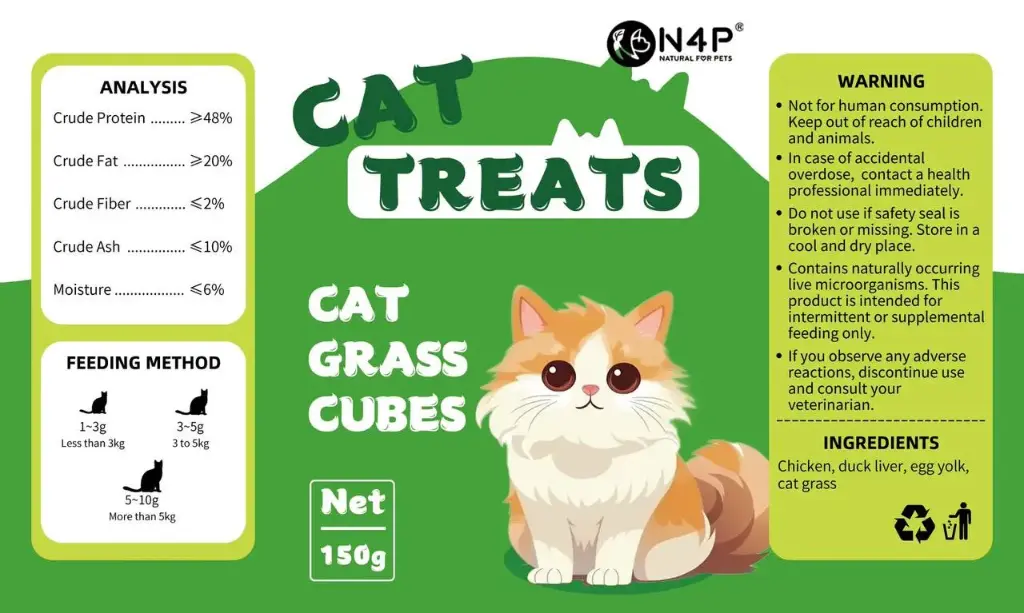 - N4P Cat Grass Cubes 150g ស្មៅឆ្មា