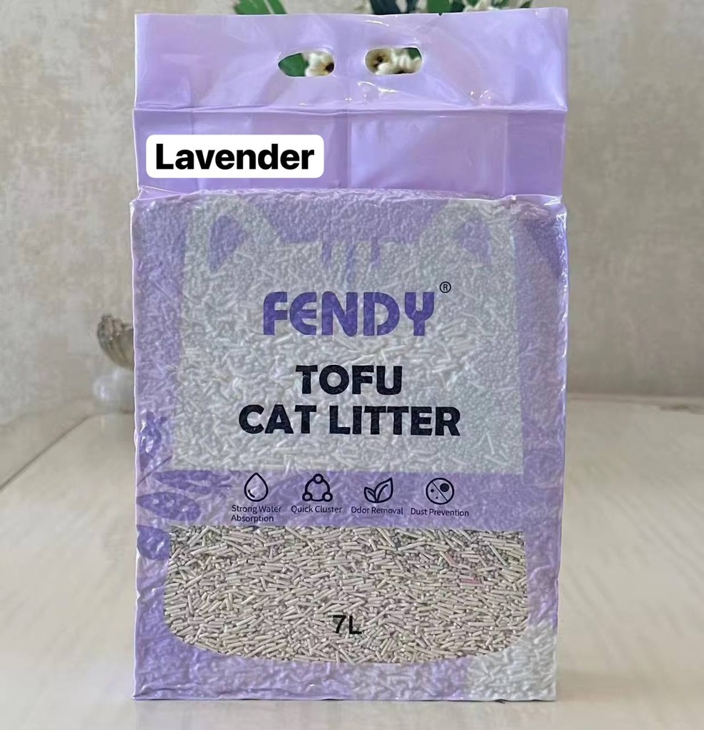 - Fendy Tofu Cat Litter 7L (Lavander)