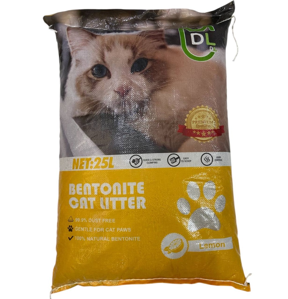 - DL Bentonite Cat Litter 25L /ខ្សាច់ឆ្មា