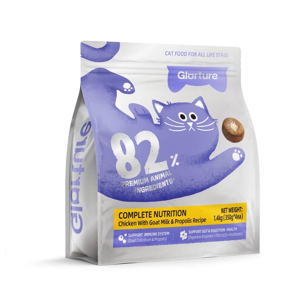 - Glorture Dry Cat Food 1.4kg(350g*4)/ចំណីឆ្មា