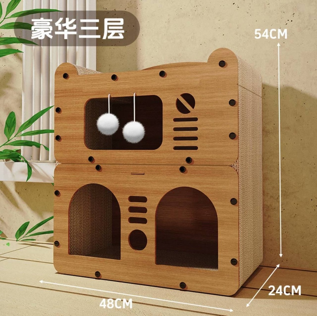 - Cat Toy House Size 48x24x54cm