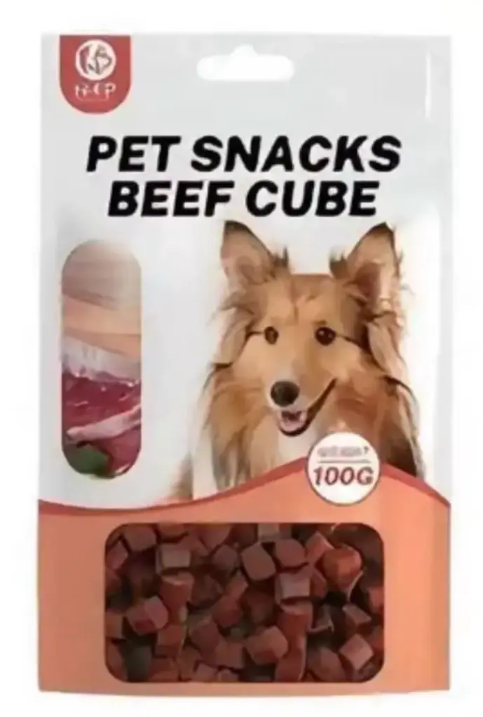 - N4P Pet Snacks Beef Cube 100g