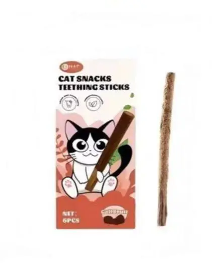 - N4P Cat Snacks Teething Sticks Call Fruit 6pcs