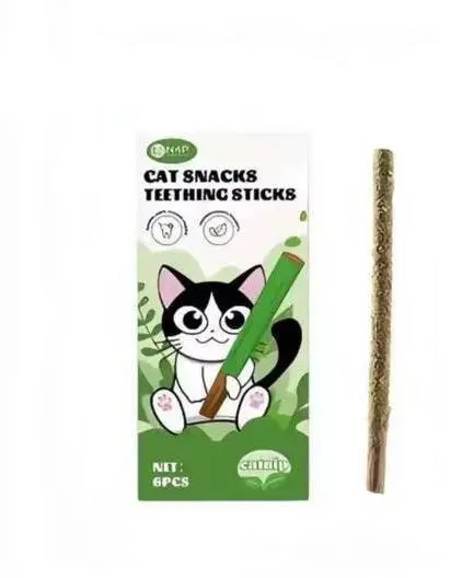 - N4P Cat Snacks Teething Sticks Catnip 6pcs