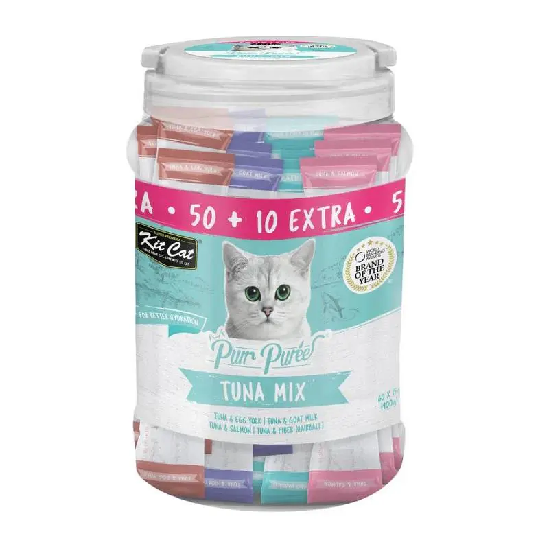 - Kit Cat Purr Puree Creamy Cat Treat 15gx60