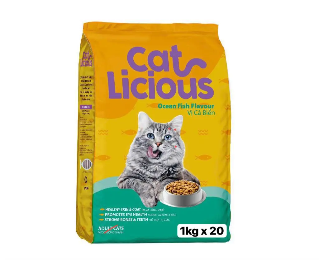 - Cat Licious Dry Cat Food Adult Ocean Fish (1kgx20)