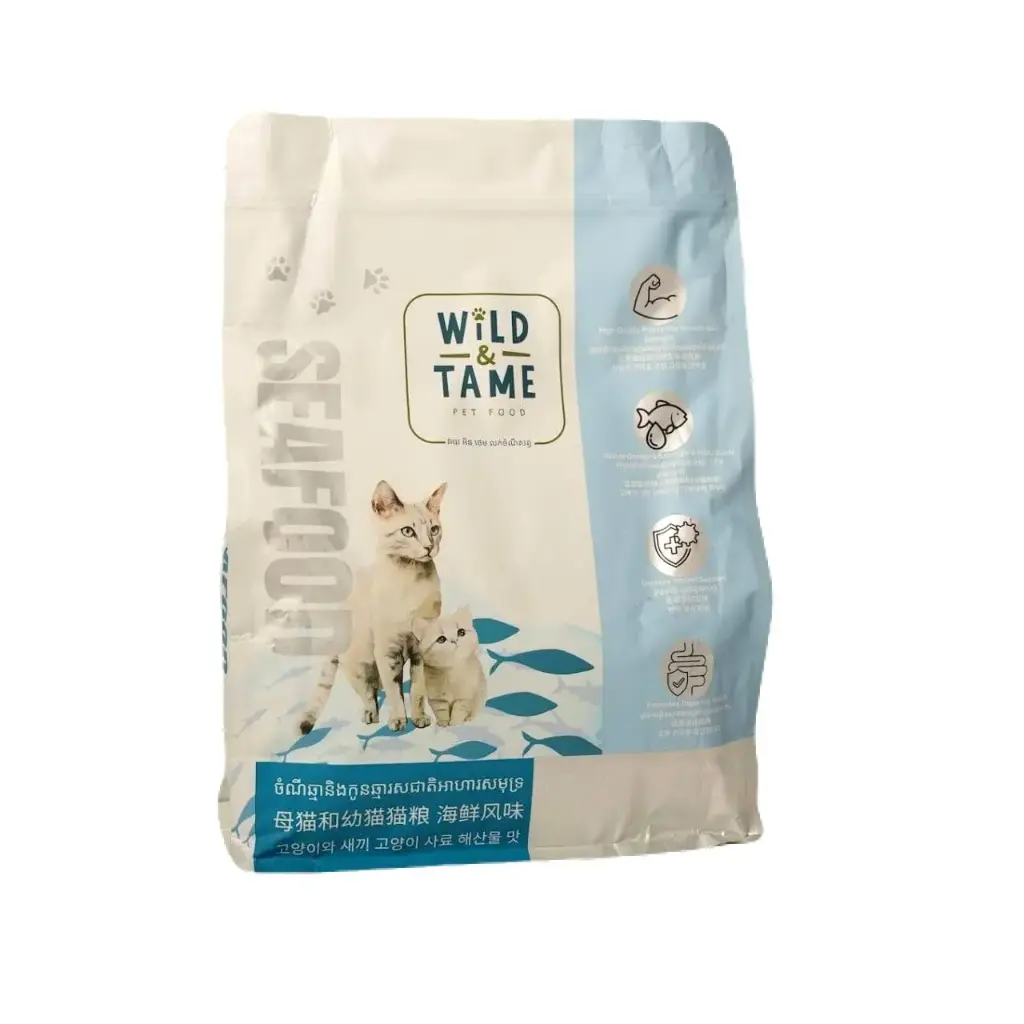 - Wild & Tame Dry Cat  Food Seafood For Kitten & Adult 1.6kg