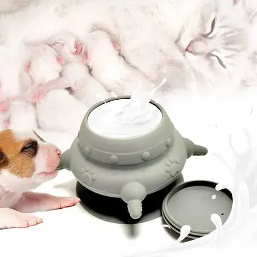- Puppy Milk Silicone 4 Teats ឧបករណ៍ផ្តល់ទឹកដោះគោ