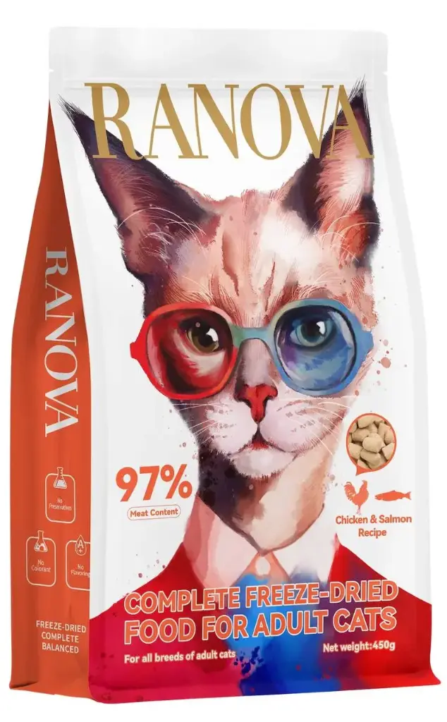 - Ranova Freeze-Dried Food For Adult Cats 450g