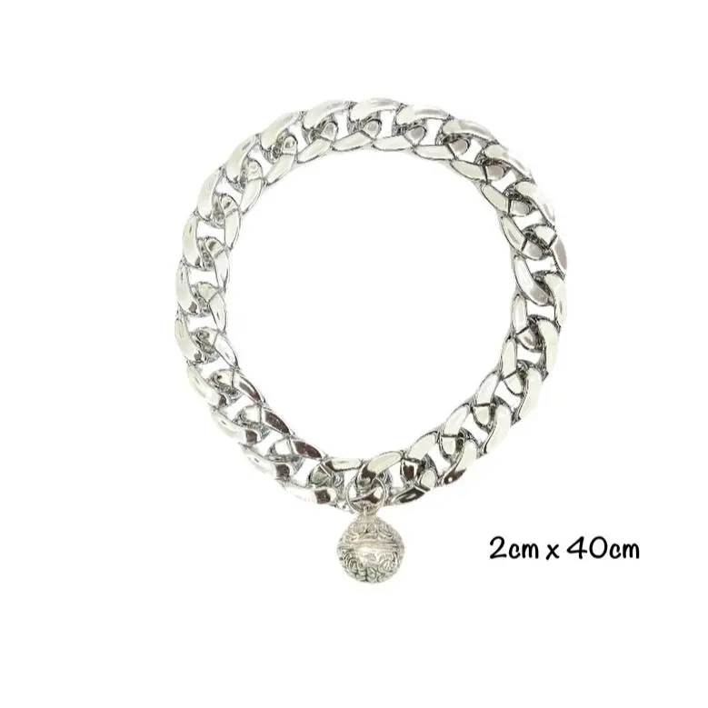 - Pet Collar Sliver Color 2x40cm