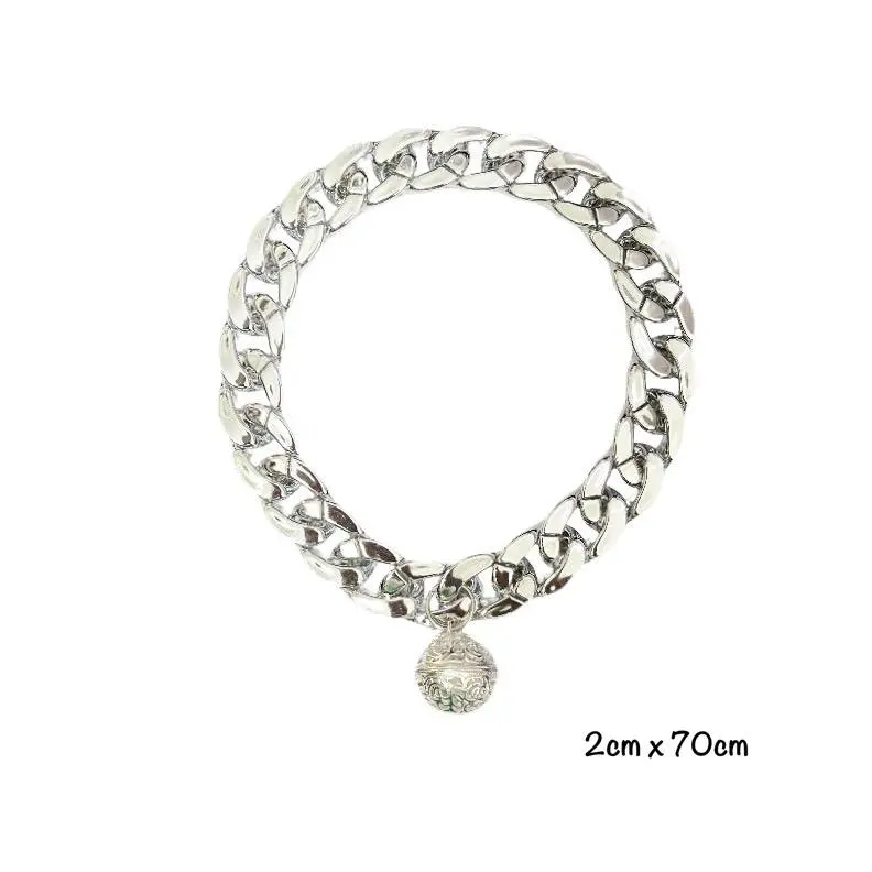 - Pet Collar Sliver Color 2x70cm