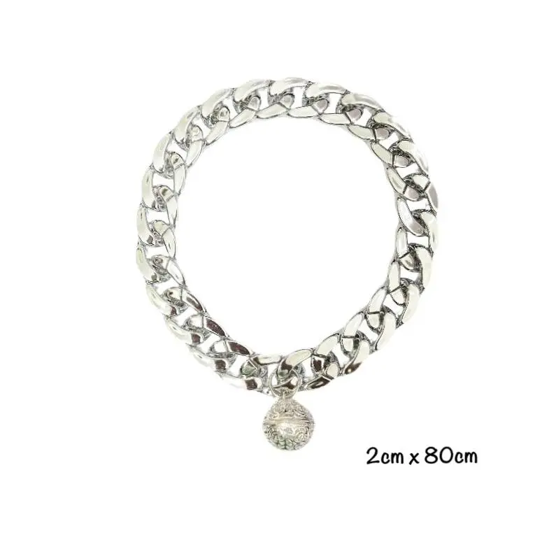 - Pet Collar Sliver Color 2x80cm