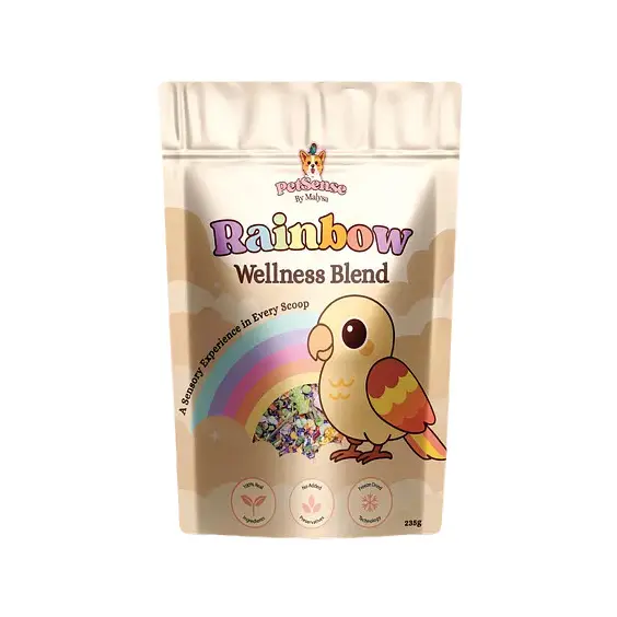 - PetSense Rainbow Wellness Blend Parrot Food 235g