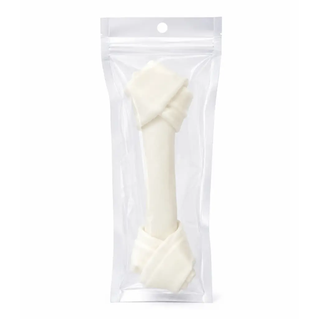 N4P Bone White (8"*1)ឆ្អឹងស្បែកគោពណ៌សគួច