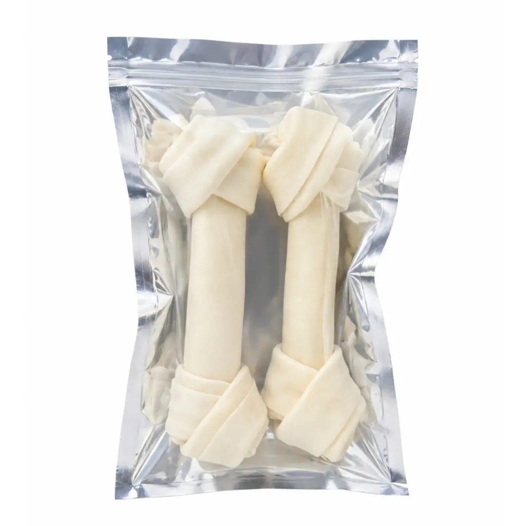 N4P Bone White (6"*2)ឆ្អឹងស្បែកគោពណ៌សគួច