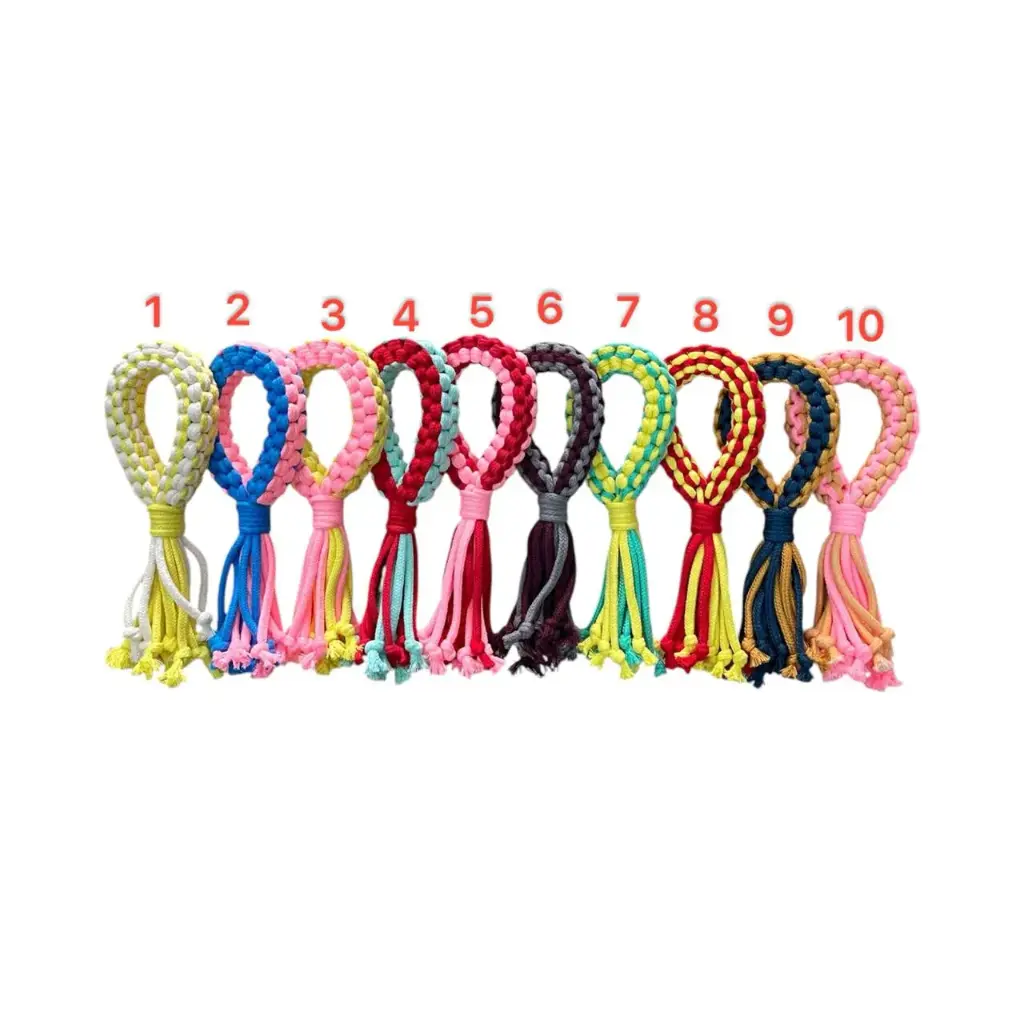 - Dog Toy Rope Single Loop Two Colors 1pcs ខ្សែពួរសម្រាប់ឆ្កែរាងរង្វង់ពីរពណ៌