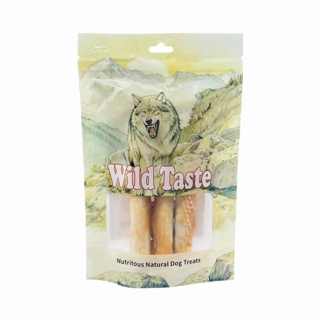 - Wild Taste Dog Treats Collagen Roll Large Chicken 108g