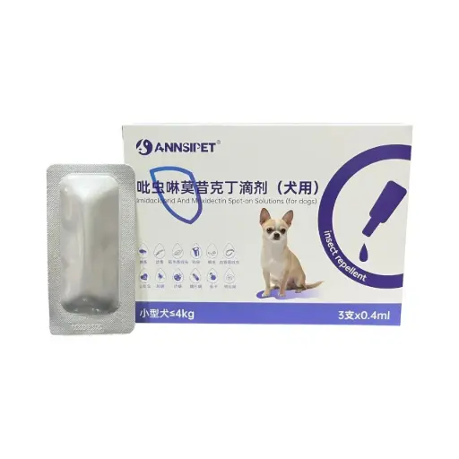 [B0000002236] - ANNSIPET Insect Repellent For Dogs Up To 4kg (1pipette) ថ្នាំបន្តក់ចៃ និង ព្រូនឆ្កែ