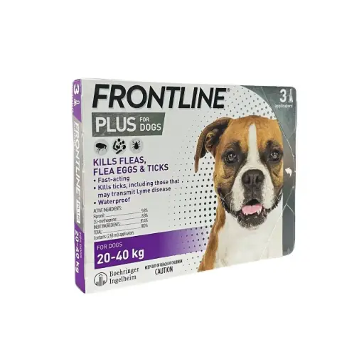 [B0000002002] - Frontline Plus For Dogs 20-40kg (1box=3pipettes)