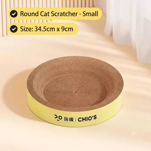 [B0000002168] - Cat​ Toy Scratcher Round Size 34.5x9cm ឈូសក្រចកឆ្មាមូល