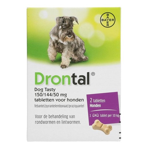 [B0000000259] - Drontal Dog Tablet ថ្នាំព្រូន
