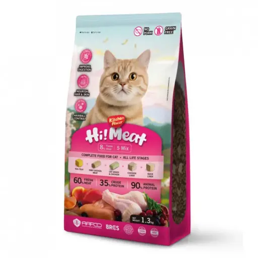 [6920096816634] - Kitchen Flavor Hi! Meat Complete Food For Cat All Life Stages 1.3kg