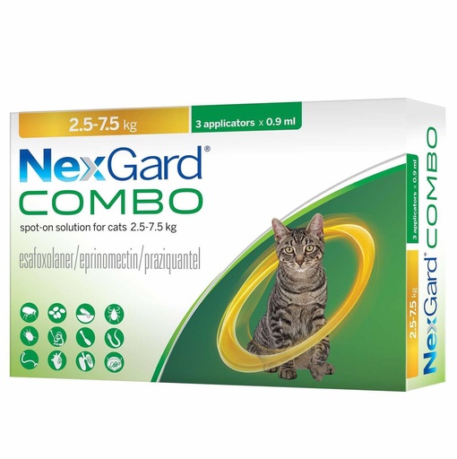 [3661103075370] -Nexgard Combo 2.5-7.5Kg