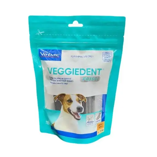[B0000002042] - Virbac VEGGIEDENT FR3SH Dental Chews 15pcs ឆ្អឹងអង្គៀម